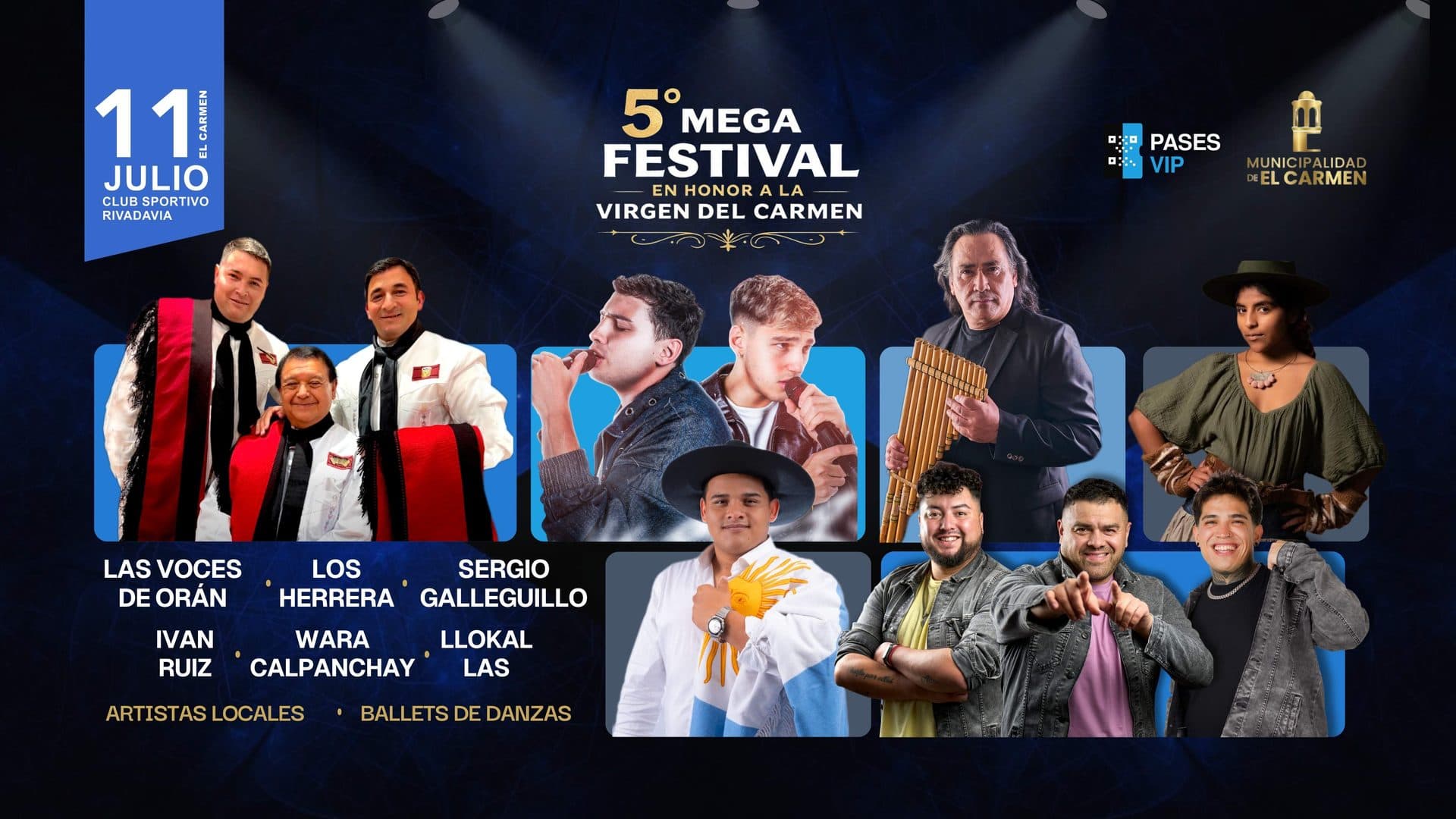 5° Mega Festival en Honor a la Virgen del Carmen